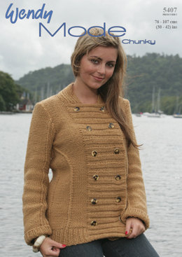 Panelled Jacket in Wendy Mode Chunky - 5407