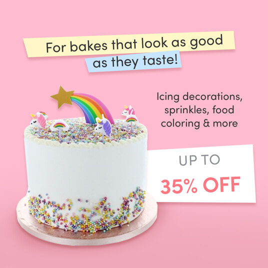 Up to 35 percent off decorations & coloring!