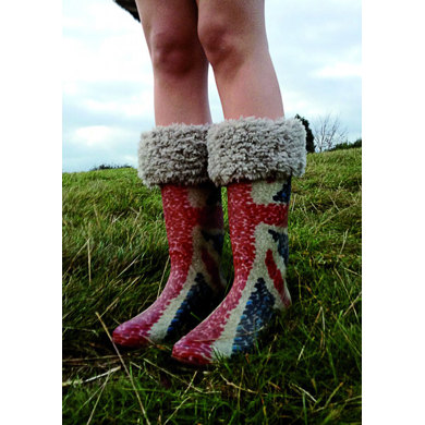 Furry Welly Toppers in Erika Knight Fur Wool