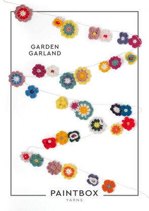 "Garden Garland" - Accessory Crochet Pattern For Home in Paintbox Yarns Simply DK