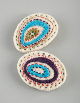 Embroidered Sachets in Lion Brand Fishermen's Wool - L20047