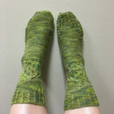 Cabled Sea Turtle Socks