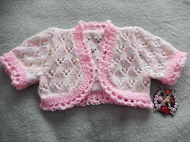 pp Baby Girls ~ Robe ~ à Manches Longues BOLERO ~~ 3 plis Knitting Pattern 
