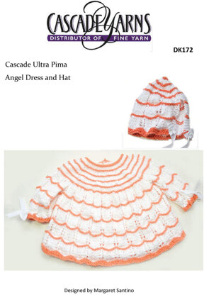 Angel Top and Hat in Cascade Ultra Pima - DK172