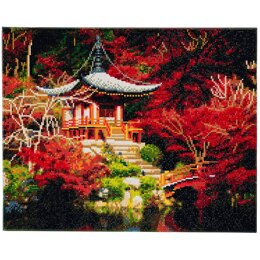 Crystal Art Japanese Temple, 40x50cm Diamond Painting Kit