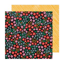 American Crafts Amy Tangerine - Brave + Bold Full Bloom 12"x12" Cardstock