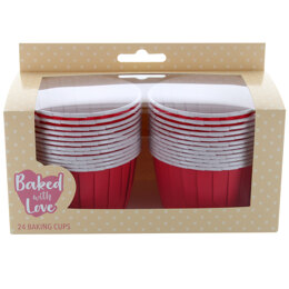 BWL Red Baking Cups 24pc