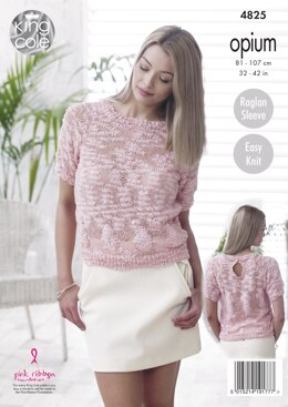Sweaters in King Cole Opium - 4825 - Downloadable PDF