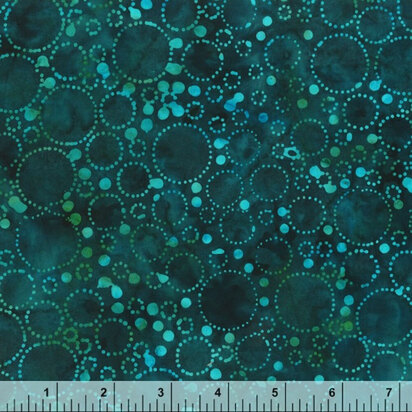 Anthology Fabrics Peacock - Dotted Circles