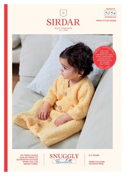 Sleeping Bag in Sirdar Snuggly Bouclette - 5254 - Downloadable PDF