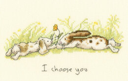 Bothy Threads I choose you by Anita Jeram Cross Stitch Kit - 19 x 12cm