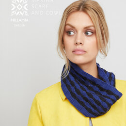 Marina Scarf and Cowl - Knitting Pattern For Women in MillaMia Naturally Soft Cotton