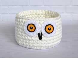 Hedwig white owl basket /Potters friend