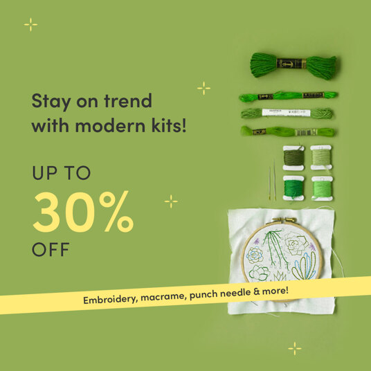 Up to 30 percent off modern kits!