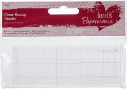 Papermania Clear Stamp Blocks (2pk) - 1.75 x 3 & 1.75 x 1.75