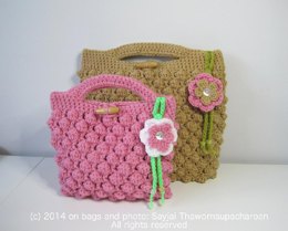 Bobble Bag Crochet Pattern in 2 Sizes