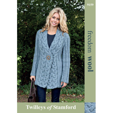 Cable Trim Jacket in Twilleys Freedom Wool - 9159