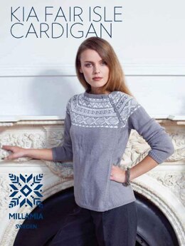 "Kia Fair Isle Cardigan" - Cardigan Knitting Pattern For Women in MillaMia Naturally Soft Merino