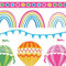 Craft Cotton Company Hot Air Balloon - Balloons & Rainbow (2518-06)