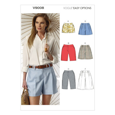 Vogue Misses' Shorts V9008 - Sewing Pattern