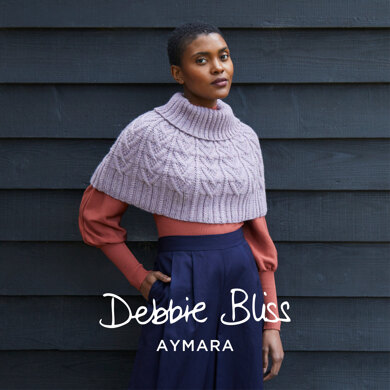 Jac - Shawl Knitting Pattern For Women in Debbie Bliss Aymara by Debbie Bliss