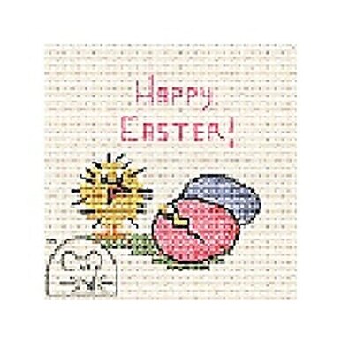 Mouseloft Easter Chick & Eggs Stitchlet Card Cross Stitch Kit