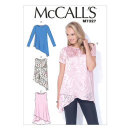 McCall's Misses' Shaped Hemline Tops M7327 - Sewing Pattern