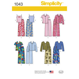Simplicity Child's, Girls' and Boys' Separates 1043 - Sewing Pattern