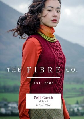 Moyna Trellis Cable Vest in The Fibre Co. Cumbria - Downloadable PDF