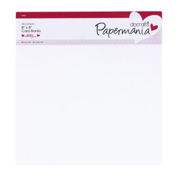 Papermania 8 x 8 Cards/Envelopes (6pk 300gsm) - White