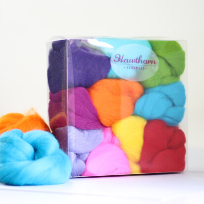 Hawthorn Handmade Filzwollpaket – kräftige Farben
