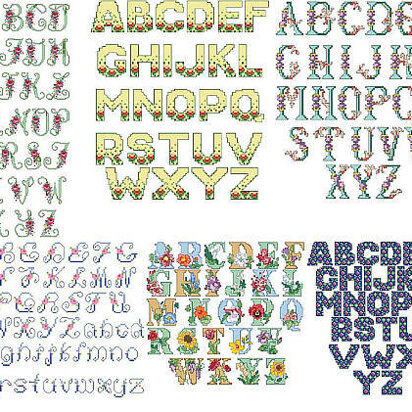 Floral Alphabets - PDF
