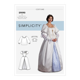 Simplicity Misses' Historical Costume S9090 - Sewing Pattern