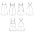 McCall's Misses' Jumpers Dungaree Dress M7831 - Sewing Pattern