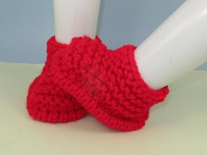 Super Chunky Simple Garter Stitch Slippers