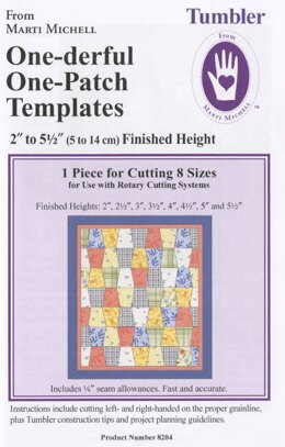 Marti Michell Tumbler One-Derful One Patch Quilting Template