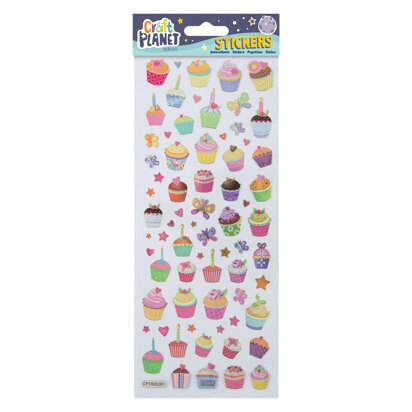 Craft Planet Fun Stickers - Cupcakes