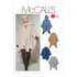 McCall's Misses' Ponchos and Belt M6209 - Sewing Pattern