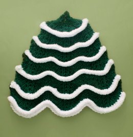 Christmas Tree Dishcloth in Lily Sugar 'n Cream Solids