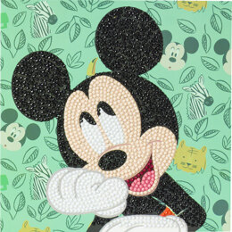 Crystal Art Happy Mickey, 18x18cm Card Diamond Painting Kit