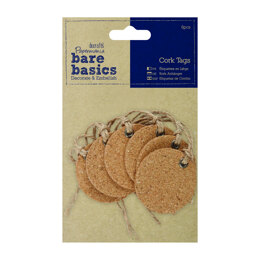 Papermania Cork Tags (6pcs) - Circles - Bare Basics
