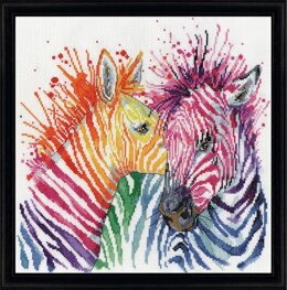 Design Works Colourful Zebras Cross Stitch Kit