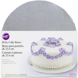 Wilton 10-Inch Silver Cake Base, 2-Count