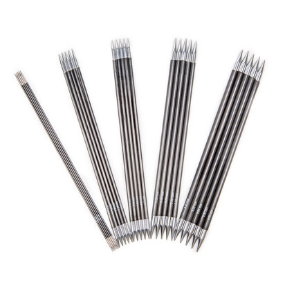 KnitPro Karbonz Double Point Needles 20cm (Set of 5)