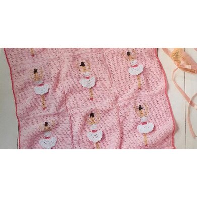 Baby Ballerina Crochet Blanket Blanket
