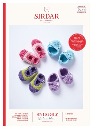 Shoes in Sirdar Snuggly Baby Cashmere Merino DK - 5249 - Downloadable PDF