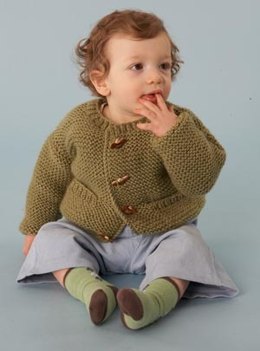 Wee Pocketed Cardigan in Lion Brand Vanna's Choice - 60698A