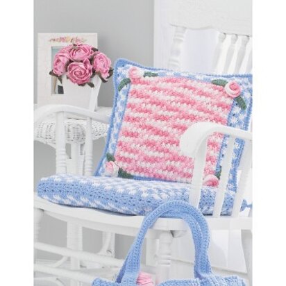 Chair Cushion in Lily Sugar and Cream Solids