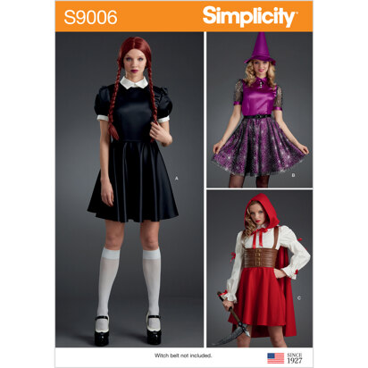 Simplicity S9006 Misses Halloween Costumes - Sewing Pattern