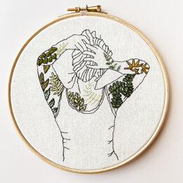 Stitch Happy Botanical Tattoos Embroidery Kit